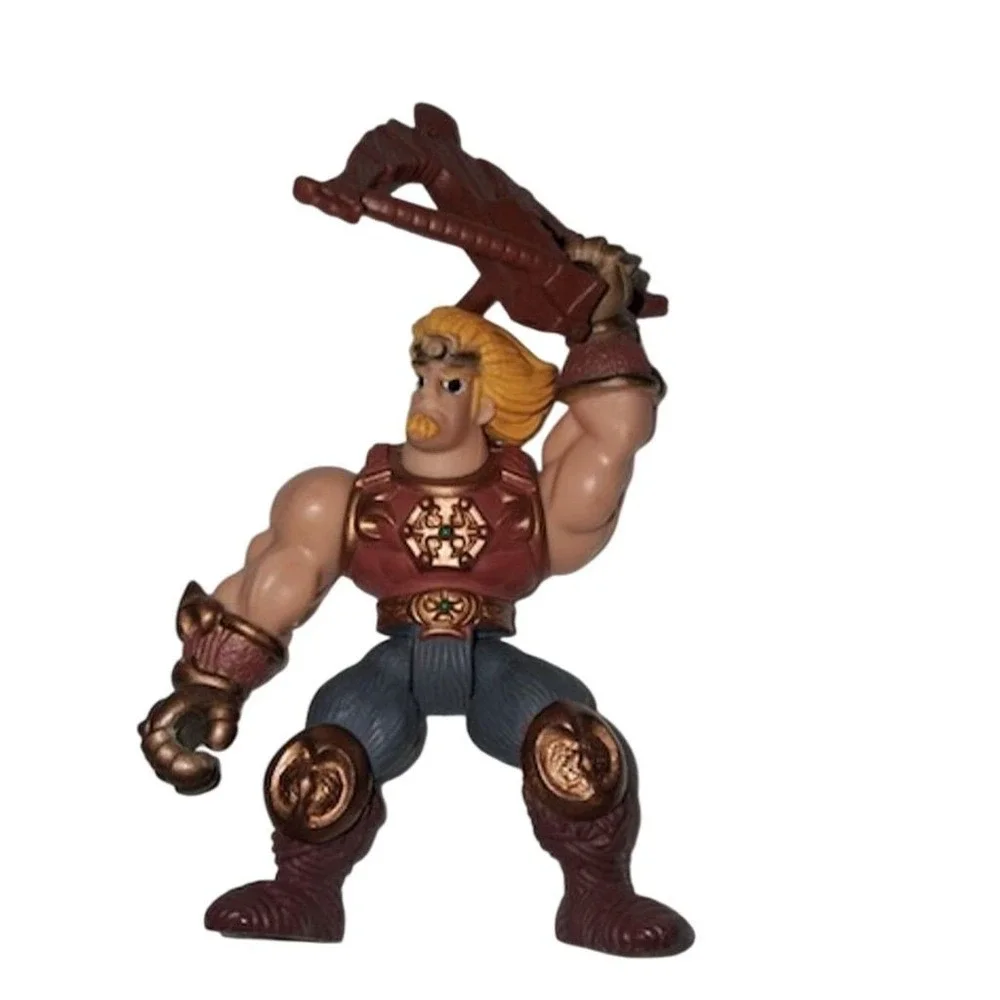 Vintage Warrior Action Figure with Movable Arms & Iconic Attire